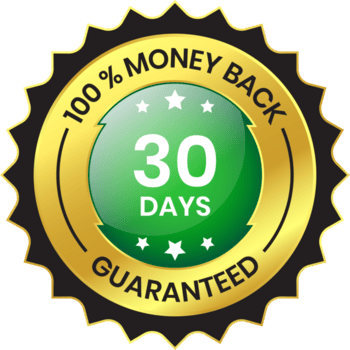 100% Money Back 30 Days Guaranteed